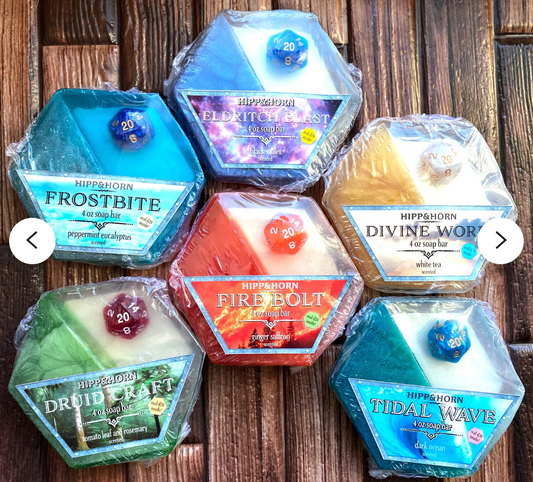 Spell Casters Soap with D20